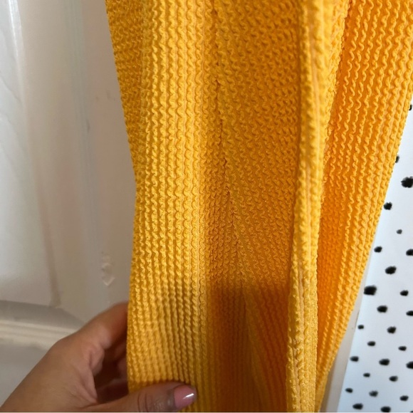 Urban Outfitters Orange Knit Tyra Strappy Back Sleeveless Mini Dress XS - Picture 5 of 9